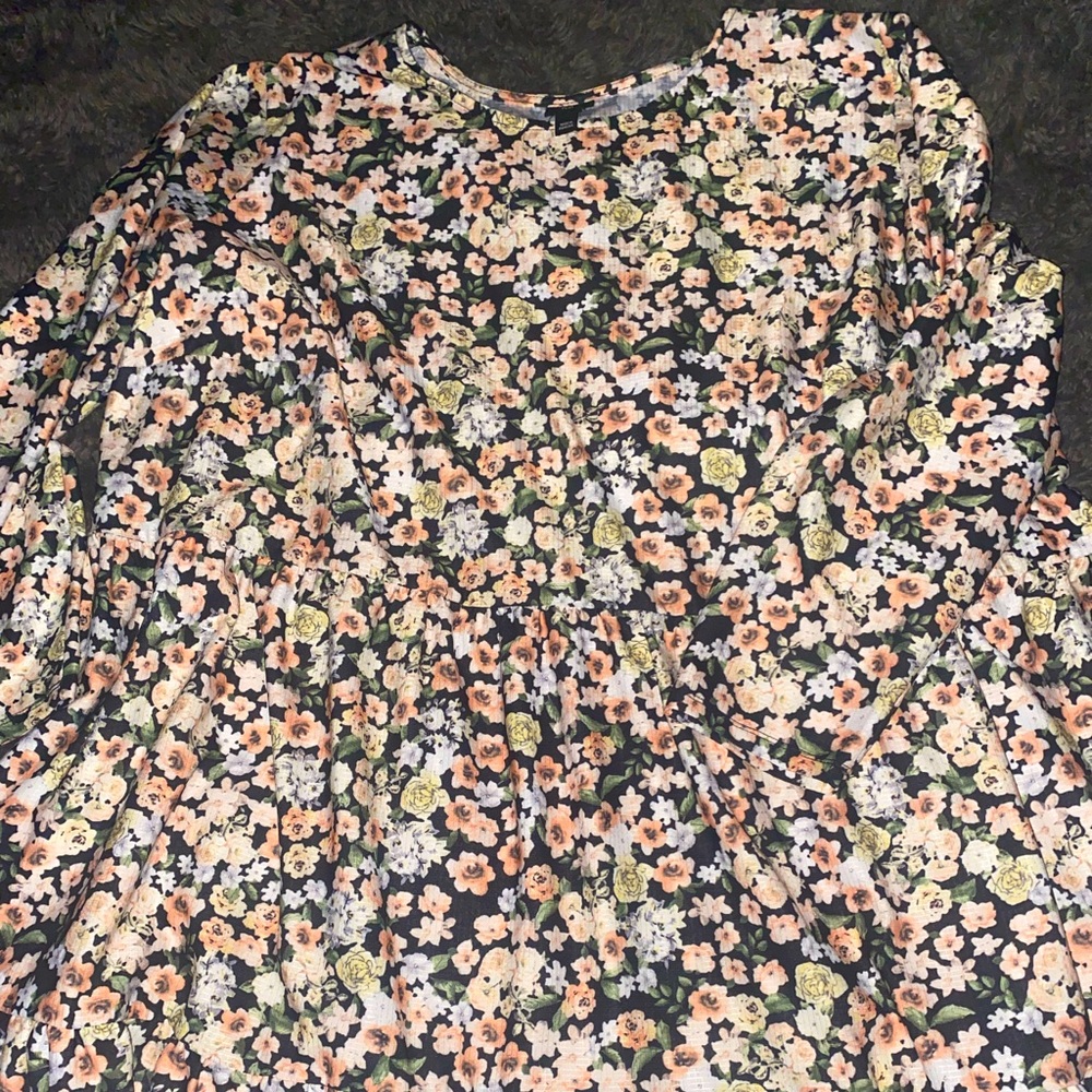 Plus sized floral dress